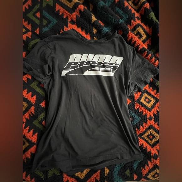 Puma Retro Black & White Tee - Picture 4 of 7